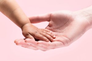 holding hands