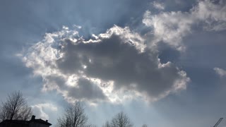 sun with clouds